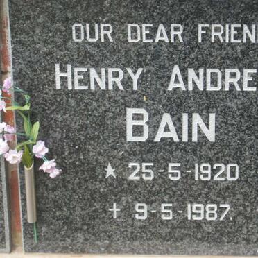 BAIN Henry Andrew 1920-1987