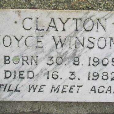 CLAYTON Joyce Winsome 1905-1982