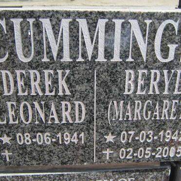 CUMMINGS Derek Leonard 1941- &amp; Beryl 1942-2005