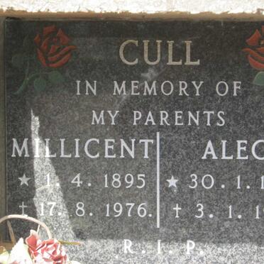 CULL Alec 1898-1994 &amp; Millicent 1895-1976
