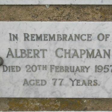 CHAPMAN Albert -1957