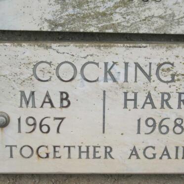 COCKING Harry -1968 &amp; Mab -1967