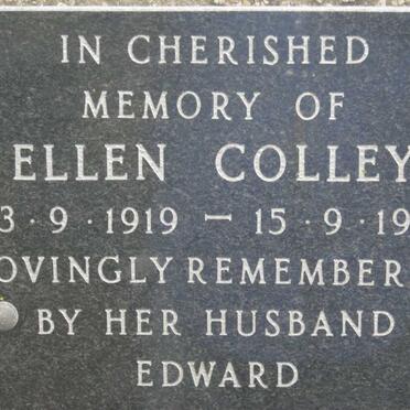 COLLEY Ellen 1919-1981