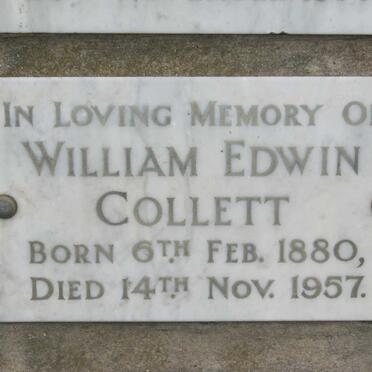 COLLETT William Edwin 1880-1957
