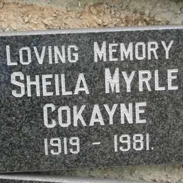 COKAYNE Sheila Myrle 1919-1981