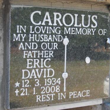 CAROLUS Eric David 1934-2008