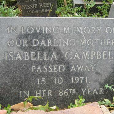 CAMPBELL Isabella  -1971