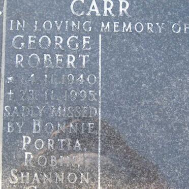 CARR George Robert 1940-1995