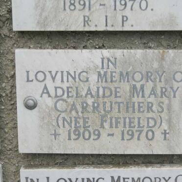 CARRUTHERS Adelaide Mary nee FIFIELDS 1909-1970