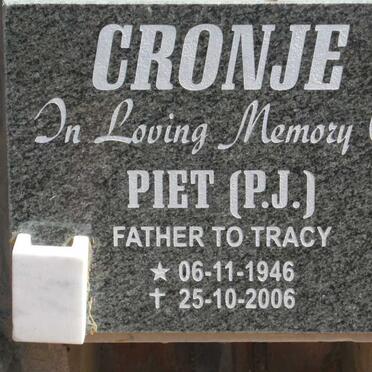 CRONJE P.J. 1946-2006
