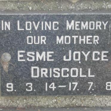 DRISCOLL Esme Joyce 1914-1988