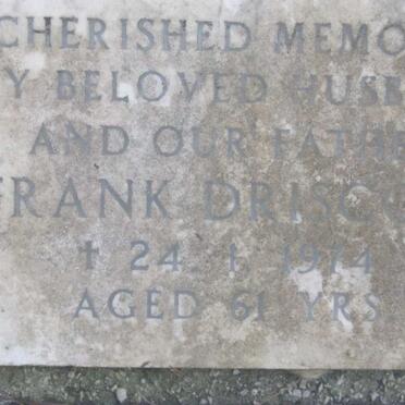 DRISCOLL Frank  -1974