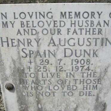 DUNK Henry Augustine Spain 1908-1974