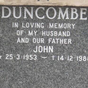 DUNCOMBE John 1953-1988