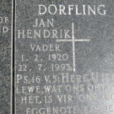 DORFLING Jan Hendrik 1920-1995 