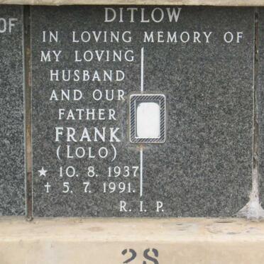 DITLOW Frank 1937-1991