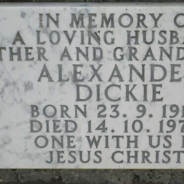 DICKIE Alexander 1915-1979