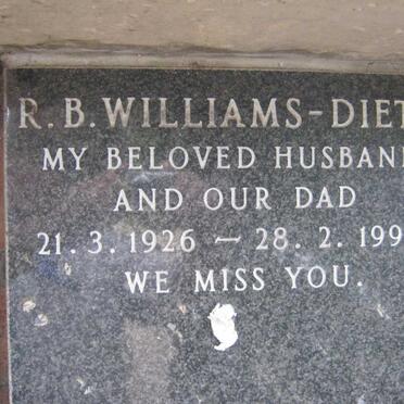 DIETZ R.B., Williams 1926-1990