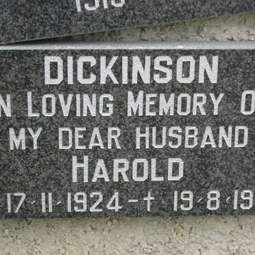 DICKINSON Harold 1924-1981
