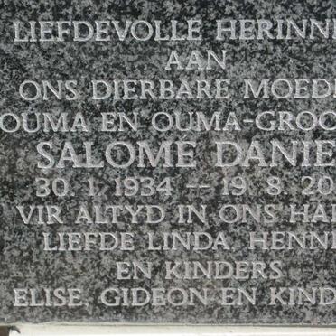 DANIEL Salome 1934-2010