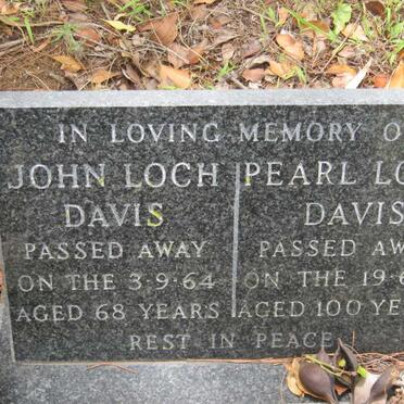 DAVIS John, Loch -1964 &amp; Pearl -1991