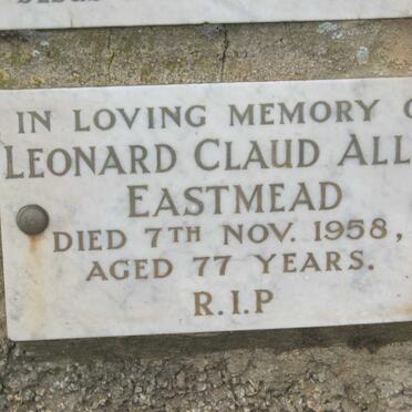 EASTMEAD Leonard Claud Allen -1958