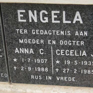 ENGELA Anna C. 1907-1988 :: ENGELA Cecelia J. 1935-1985