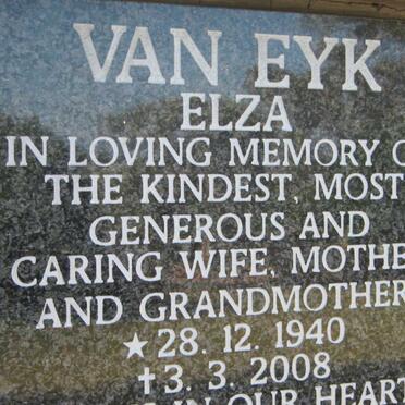 EYK Elza, van 1940-2008