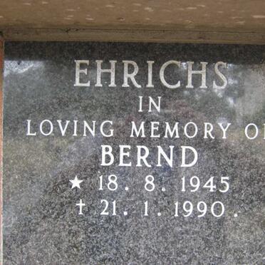 EHRICHS Bernd 1945-1990