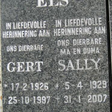 ELS Gert 1926-1997 &amp; Sally 1929-2007