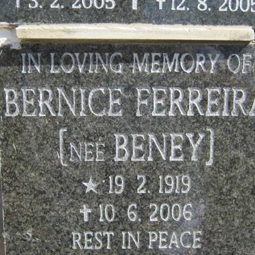 FERREIRA Bernice 1919-2006