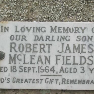 FIELDS Robert James McLean  -1964