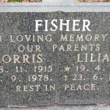 FISHER Morris 1915-1978 &amp; Lilian 1924-1987