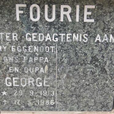 FOURIE George 1913-1986