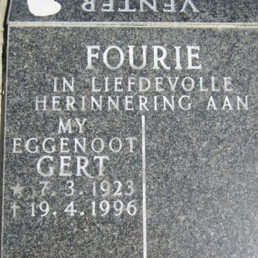 FOURIE Gert 1923-1996