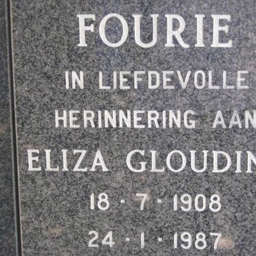 FOURIE Eliza Gloudina 1908-1987
