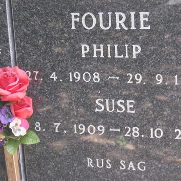 FOURIE Philip 1908-1983 &amp; Suse 1909-2000