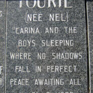 FOURIE Carina 1938-1998