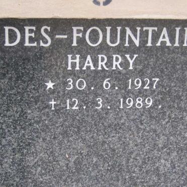 FOUNTAIN Harry, Des 1927-1989
