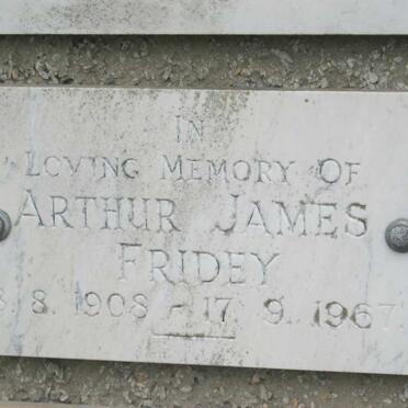 FRIDEY Arthur James 1908-1967