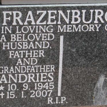 FRAZENBURG Andries 1945-2007