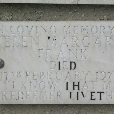 FRANK Helen Margaret -1970