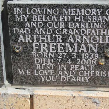 FREEMAN Arthur Arnold 1939-2008