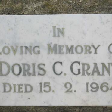 GRANT Doris C. -1964