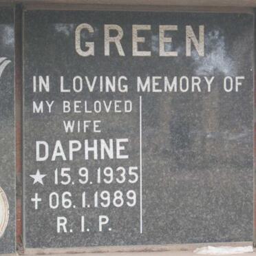 GREEN Daphne 1935-1989