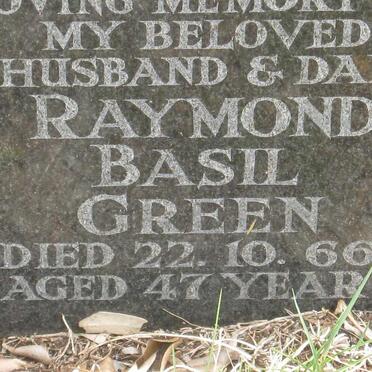 GREEN Raymond Basil -1966