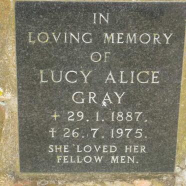 GRAY Lucy Alice 1887-1975