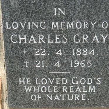 GRAY Charles 1884-1965
