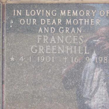GREENHILL Frances 1901-1982