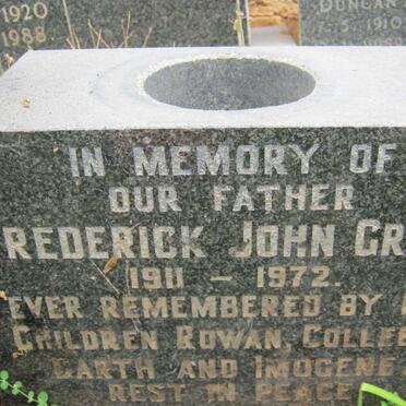 GREBE Frederick John 1911-1972